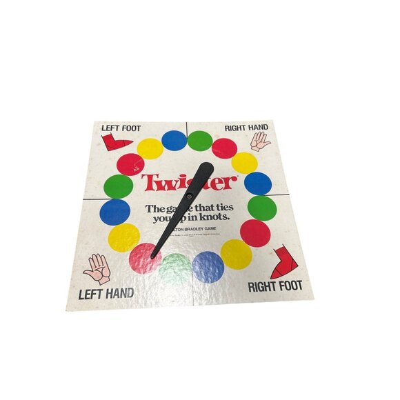 Twister Game Milton Bradley Co. Complete Set With Box & Instructions 1966 Vtg - Picture 2 of 5